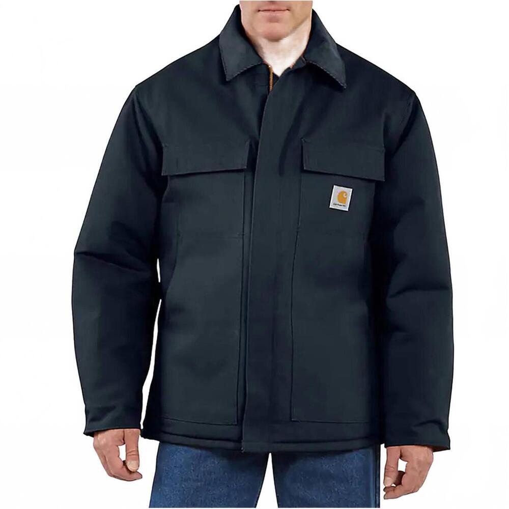 NEW CARHARTT firm duck insulated traditional coat in dark navy